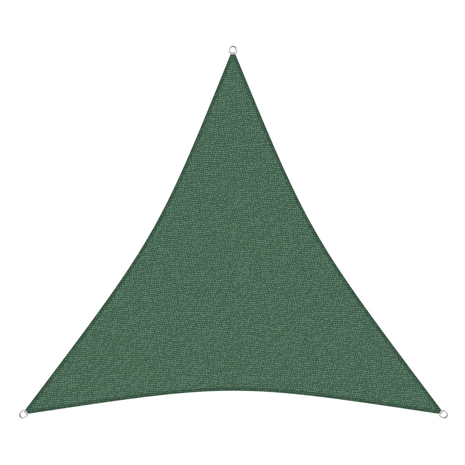 sunprotect 83212 Professional Sonnensegel 5 x 5 x 5 m Dreieck wind- & wasserdurchlässig, grün