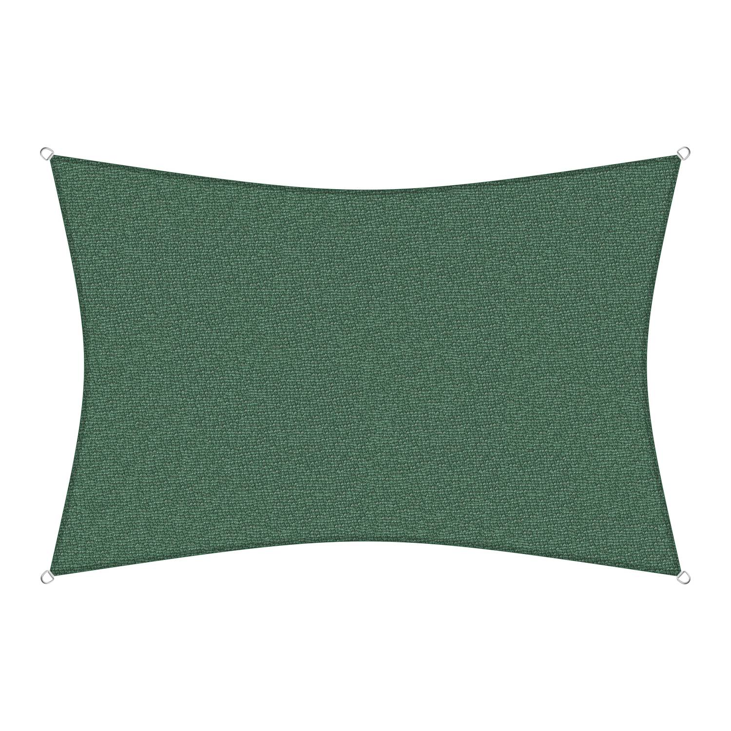 sunprotect 83245 Professional Sonnensegel, 6 x 4 m, Rechteck, wind- & wasserdurchlässig, grün