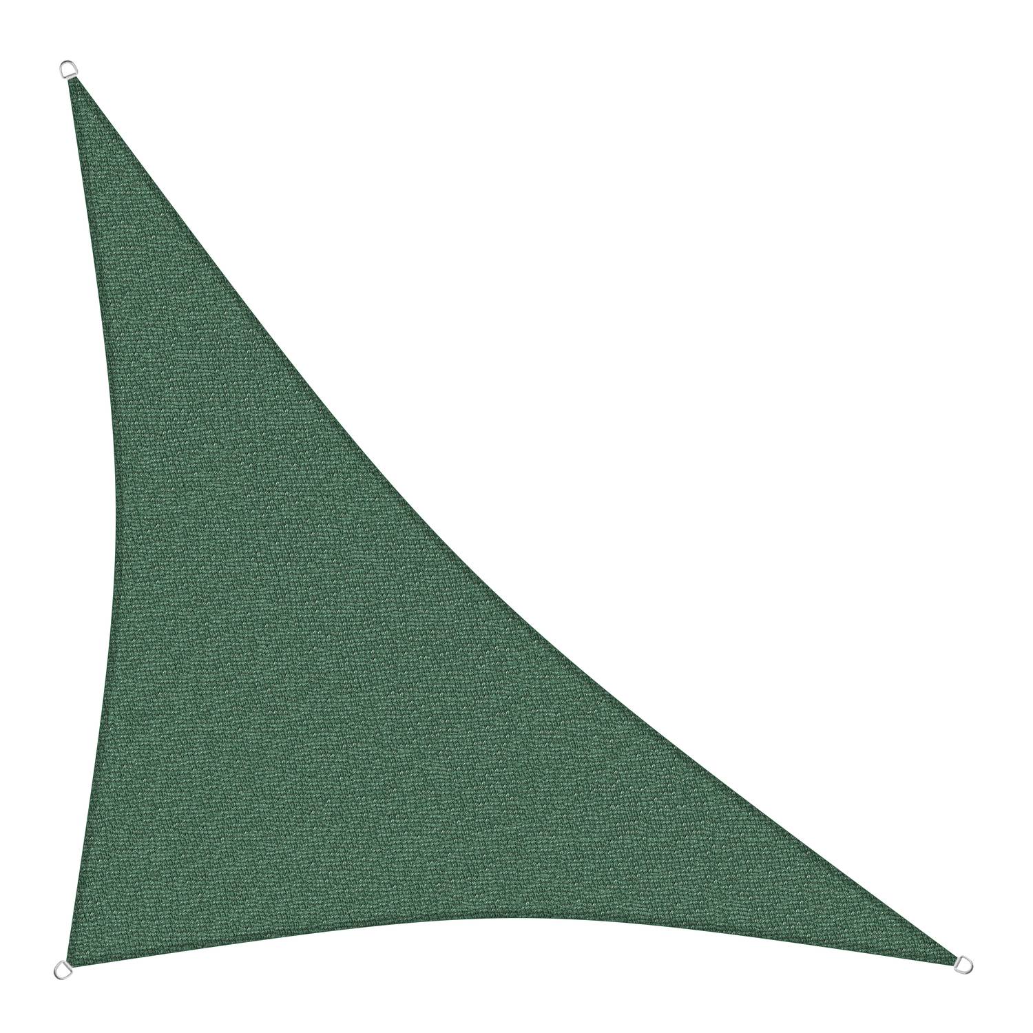 sunprotect 83292 Professional Sonnensegel, 5 x 5 x 7 m, 90° Grad Dreieck, wind- & wasserdurchlässig, grün