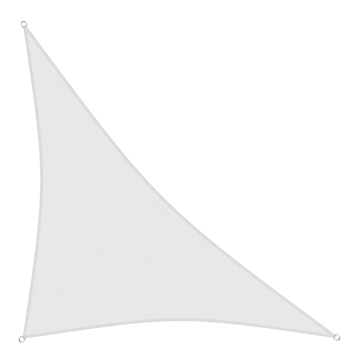 sunprotect 83293 Professional Sonnensegel 5 x 5 x 7 m 90° Grad Dreieck wind- & wasserdurchlässig, weiß