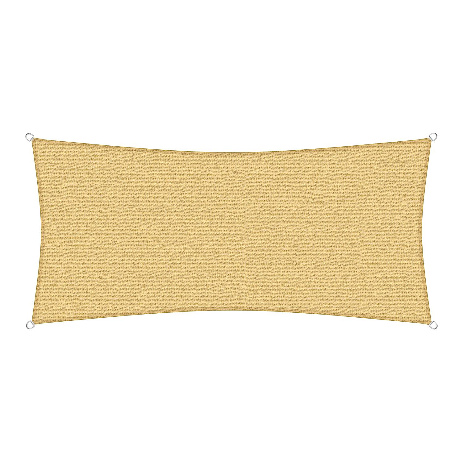 sunprotect 83486 Professional Sonnensegel 5 x 2 m Rechteck wind- & wasserdurchlässig, beige