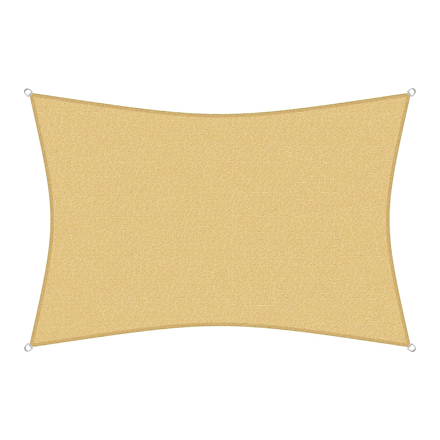 sunprotect 83230 Professional Sonnensegel 6 x 4 m Rechteck wind- & wasserdurchlässig, beige