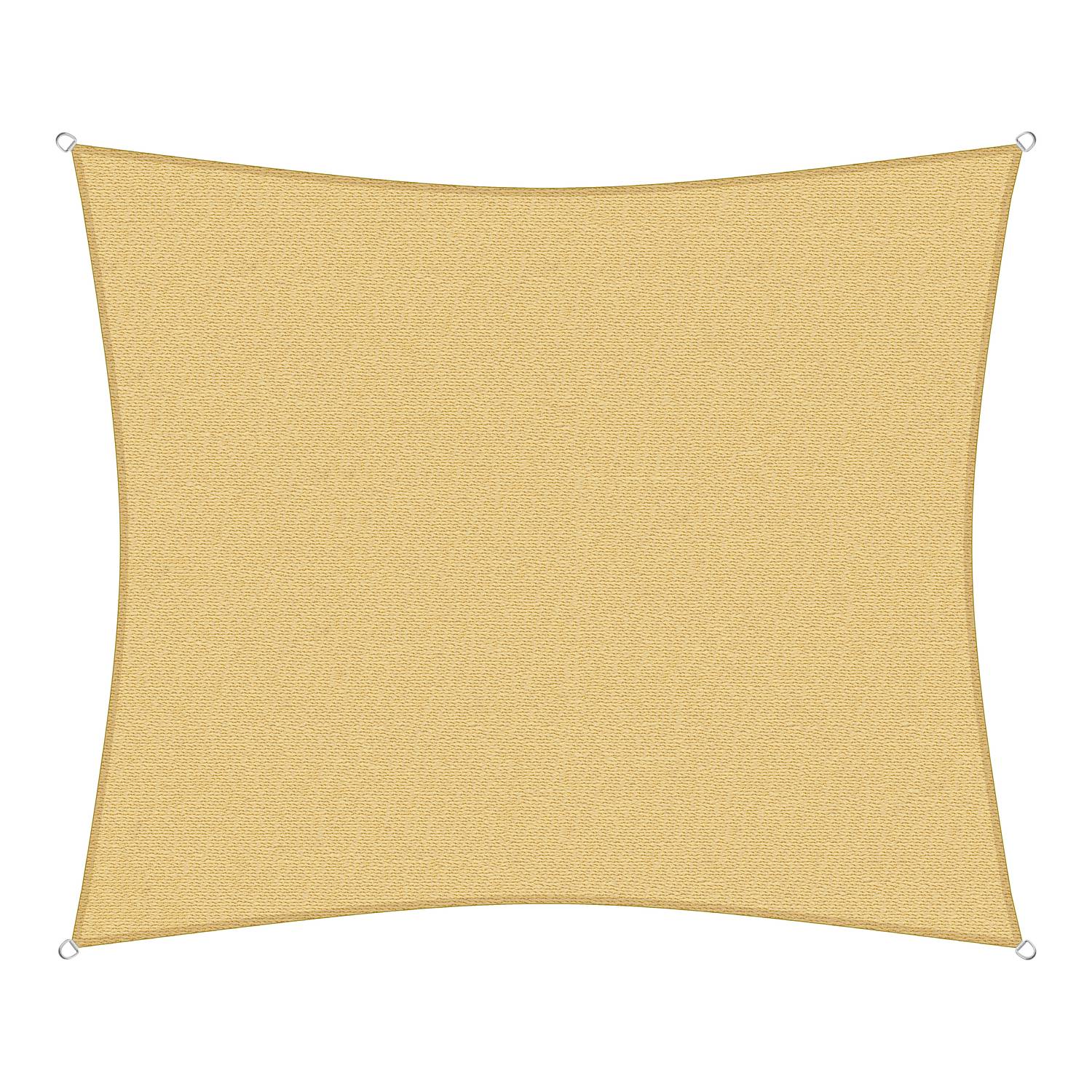 sunprotect 12019 Professional Sonnensegel, 6 x 5 m, Rechteck, wind- & wasserdurchlässig, beige