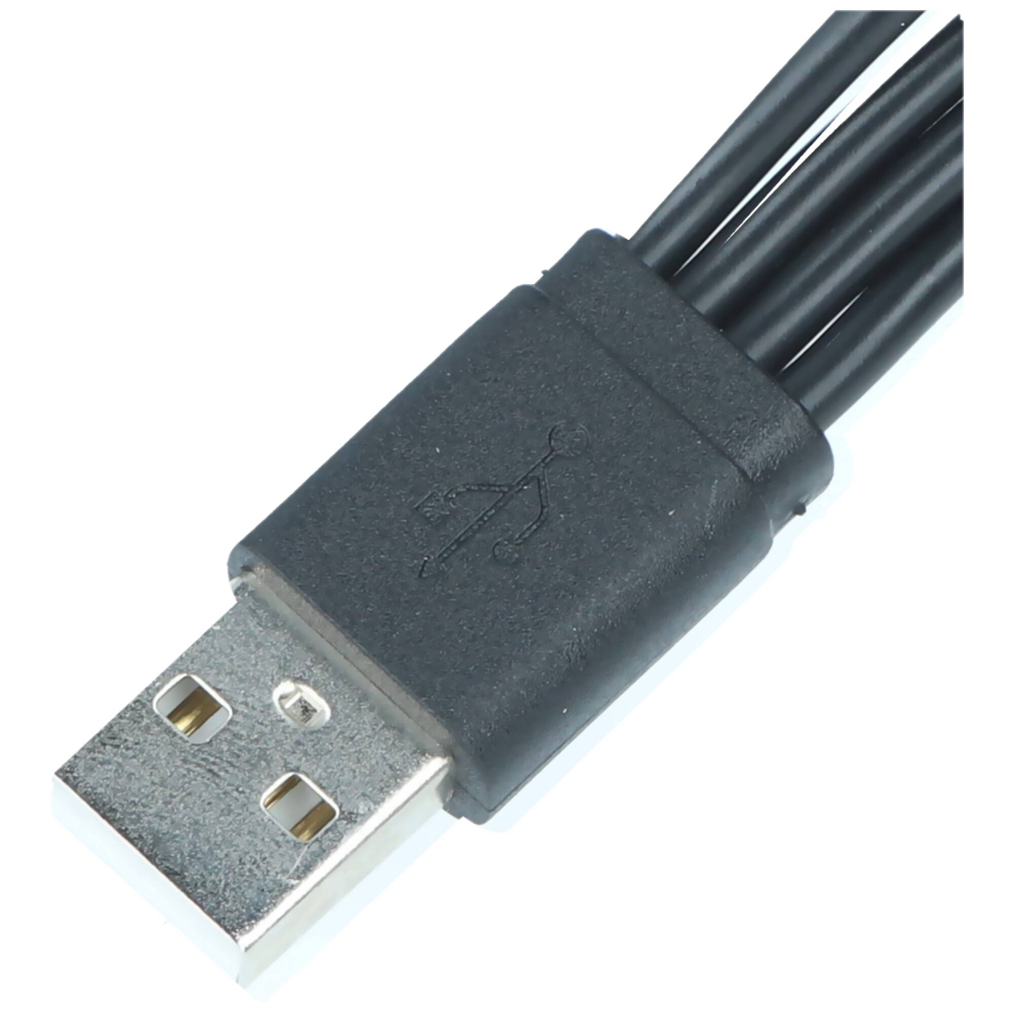 USB-Verteiler Typ-A auf 4 x Micro USB Länge: 0,2 m bis 2,1A