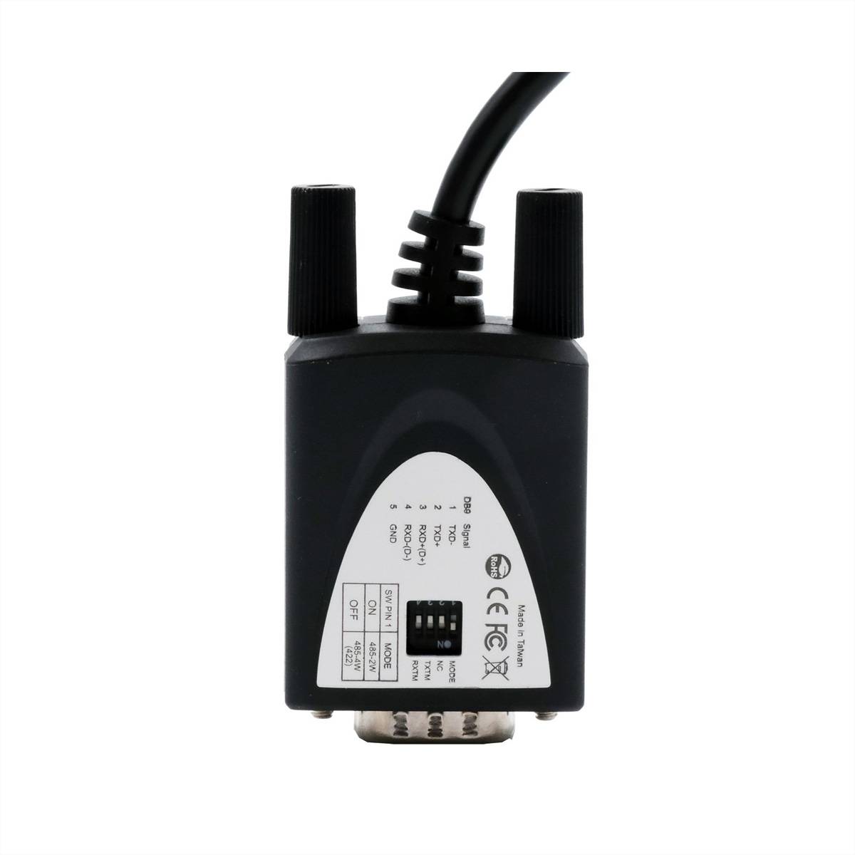EXSYS EX-2346 USB 2.0 zu 1S Serielle Schnittstelle RS-422/485 Port Konverter, Kabel, FTDI, schwarz, 1,8 m