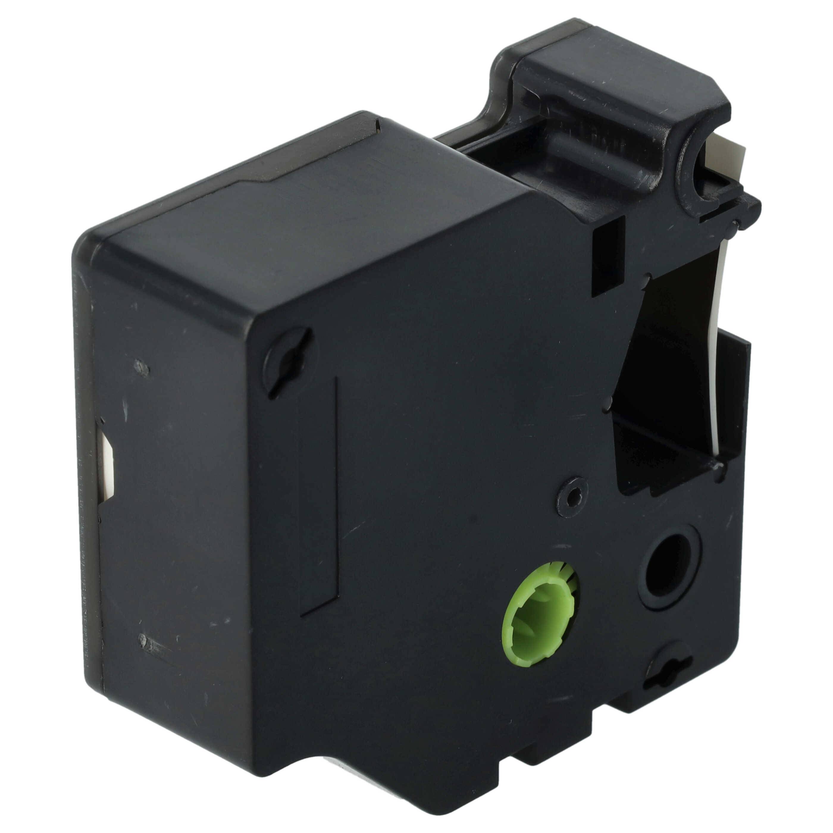 vhbw 10x Schriftband-Kassette kompatibel mit Dymo LabelManager 420P, 400, 450D, 450, 500 Etiketten-Drucker 7m x 19mm Schwarz auf Weiß, Kunststoff