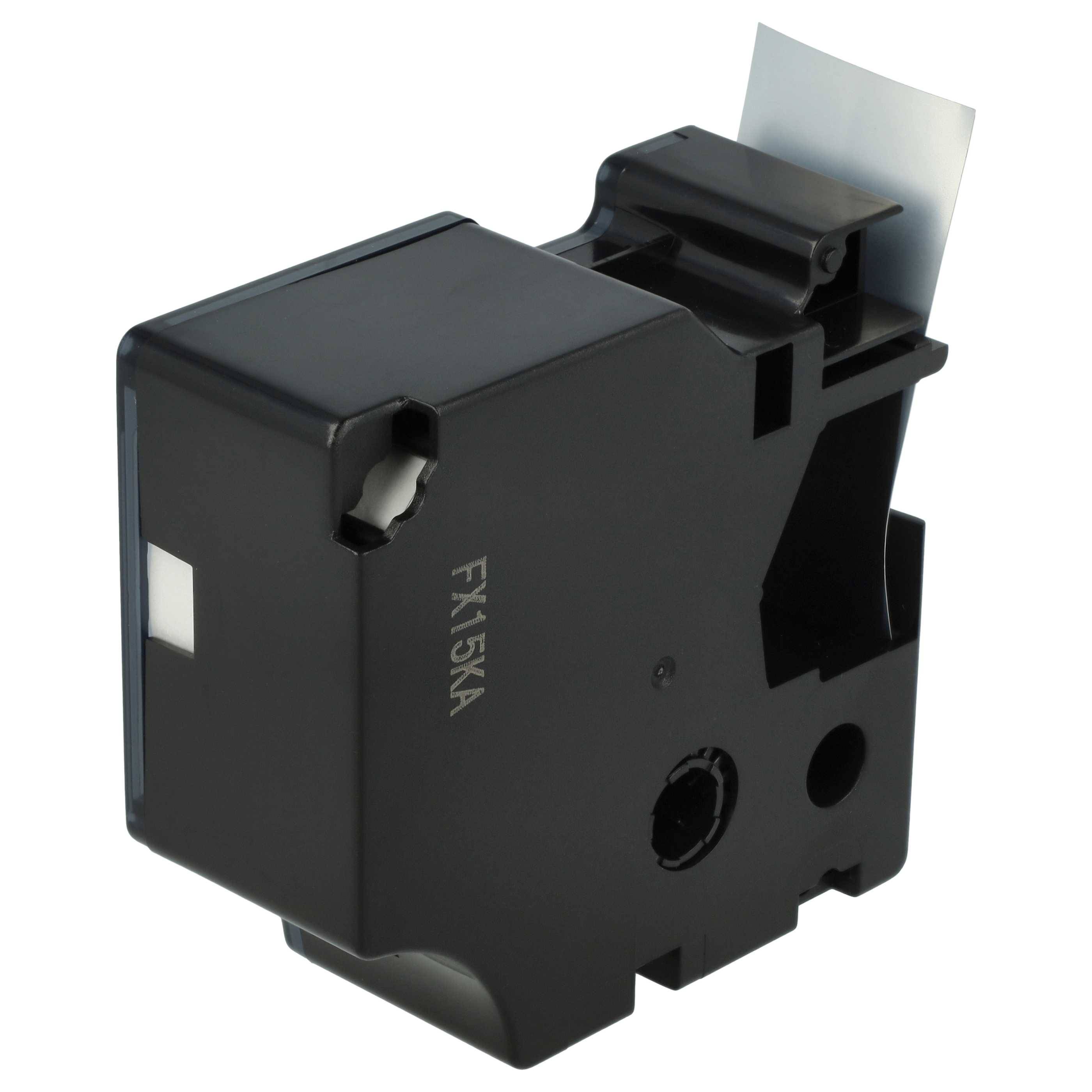 vhbw Schriftband-Kassette Ersatz für Dymo D1, 53722 für Etiketten-Drucker 7m x 24mm Schwarz auf Silber