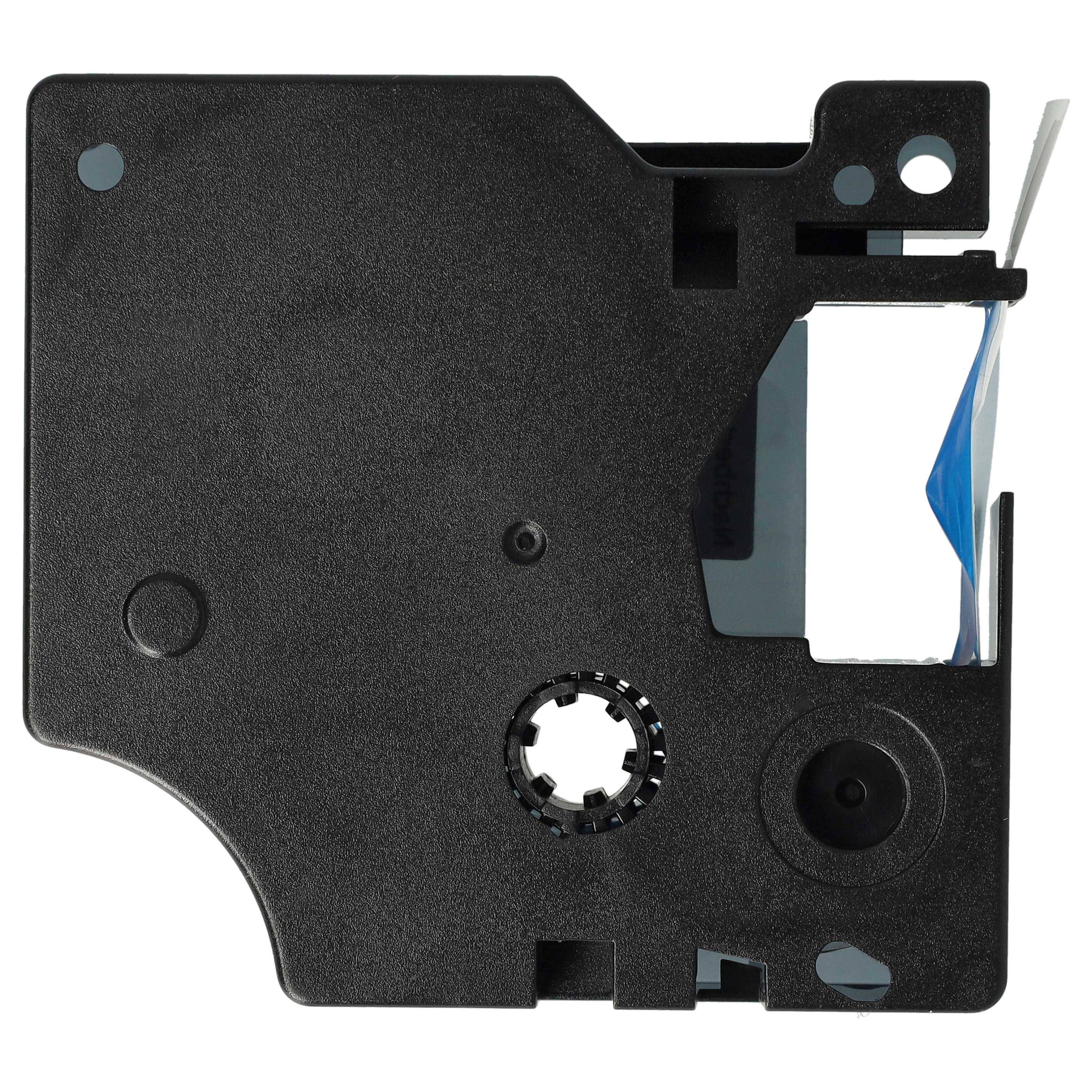 vhbw Schriftband-Kassette kompatibel mit Dymo LabelManager 420P, 400, 450, 300, 350, 280, 360D, 350D Etiketten-Drucker 7m x 12mm Blau auf