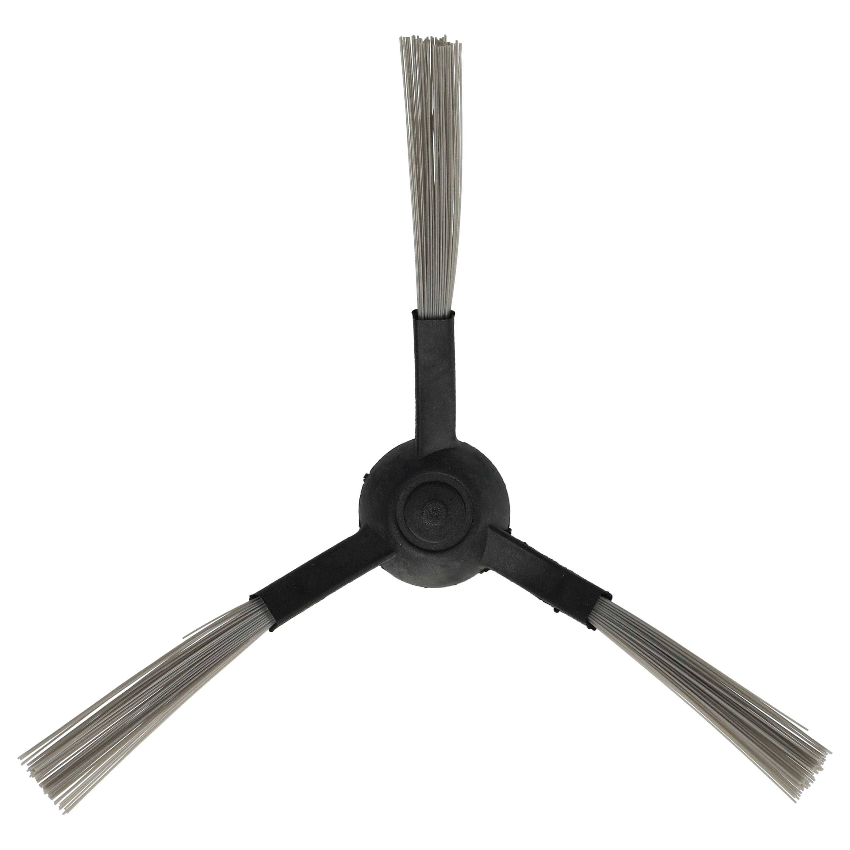 vhbw Seitenbürste kompatibel mit Cecotec Conga 3490/4090, 3290, 3390, 3490, 3690 Saugroboter - schwarz