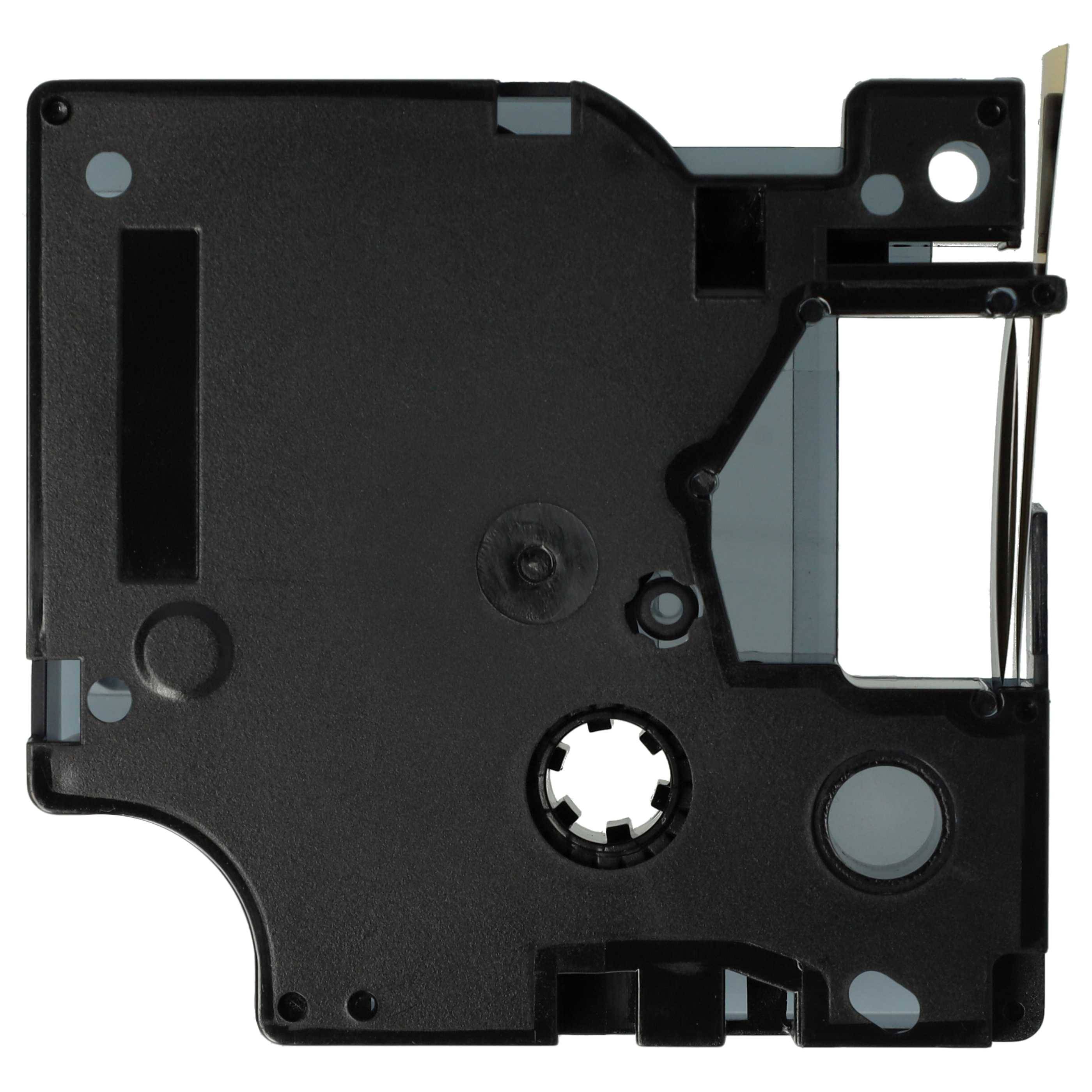 vhbw Schriftband-Kassette kompatibel mit Dymo LabelWriter Duo 400, Duo, Duo 450 Etiketten-Drucker 7m x 9mm Schwarz auf Gold