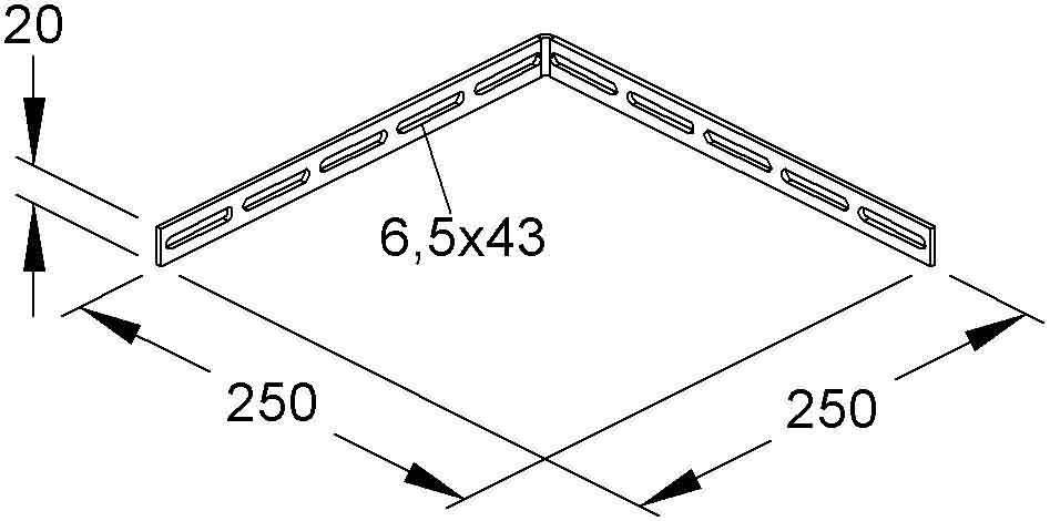 Niedax Gitterrinnenwinkel GRWV 20/250 F