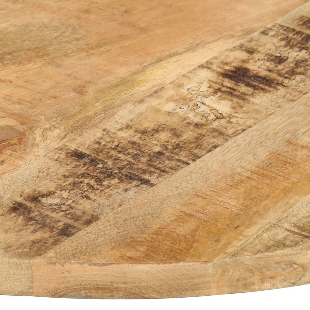 vidaXL Tischplatte Massivholz Mango Rund 25-27 mm 70 cm