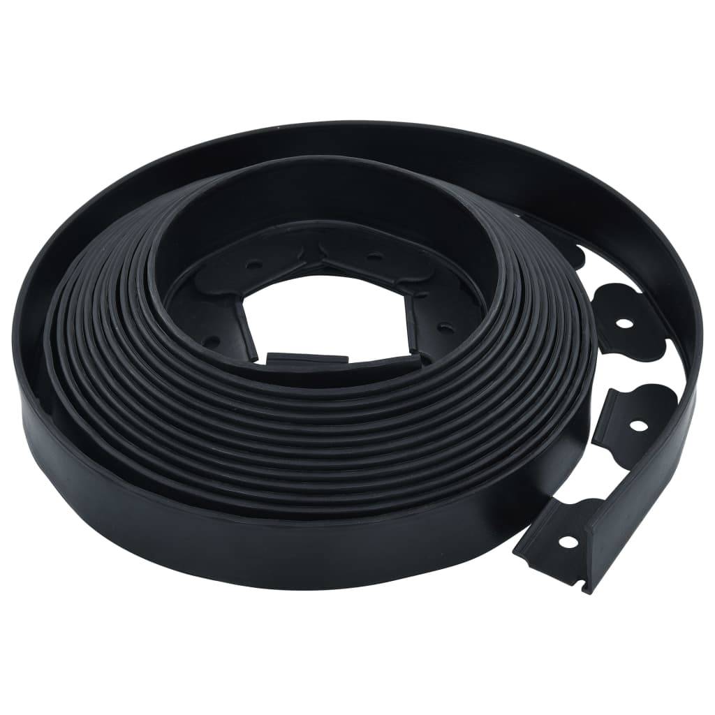vidaXL Flexible Rasenkante mit 30 Nägeln 10 m 5 cm