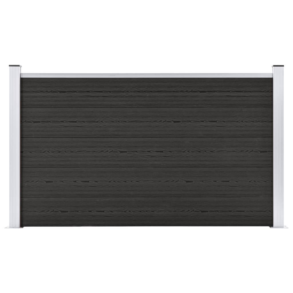 vidaXL Gartenzaun WPC 180×105 cm Grau
