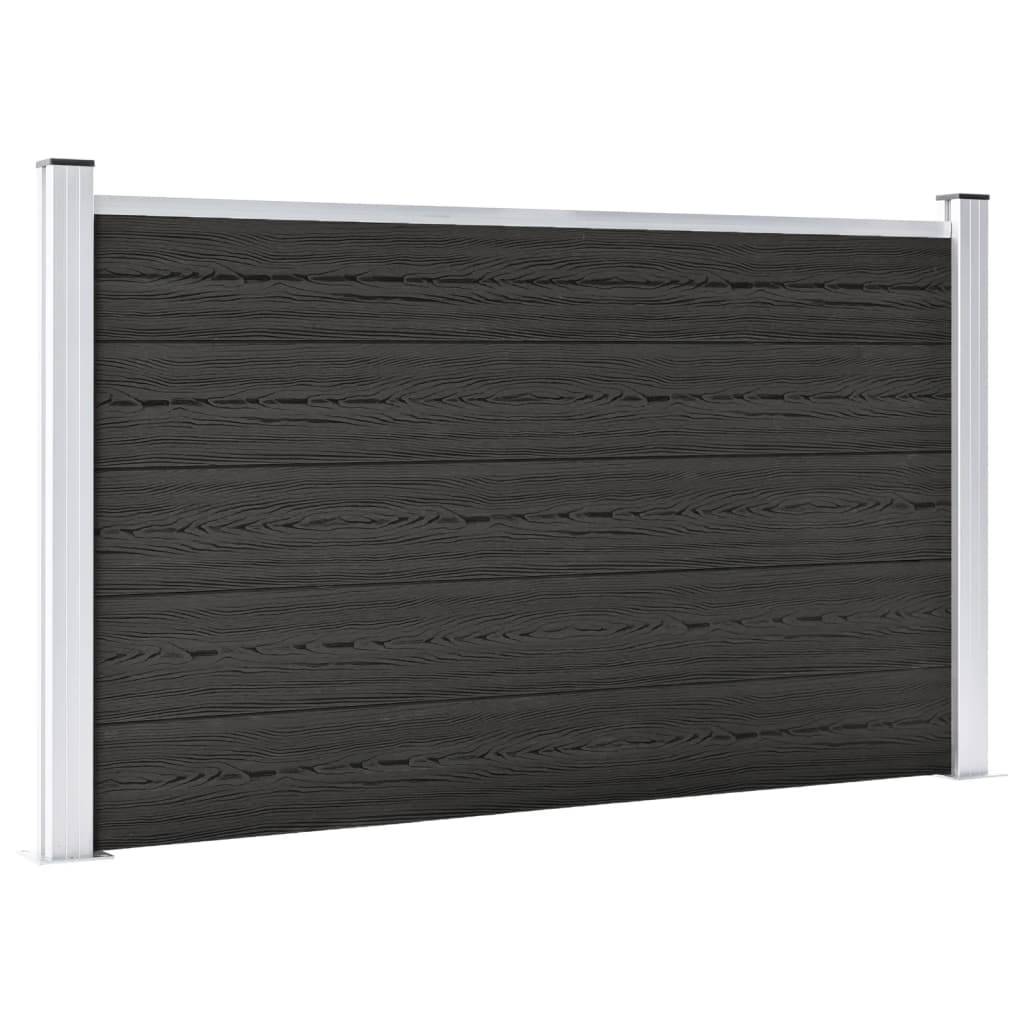 vidaXL Gartenzaun WPC 180×105 cm Grau