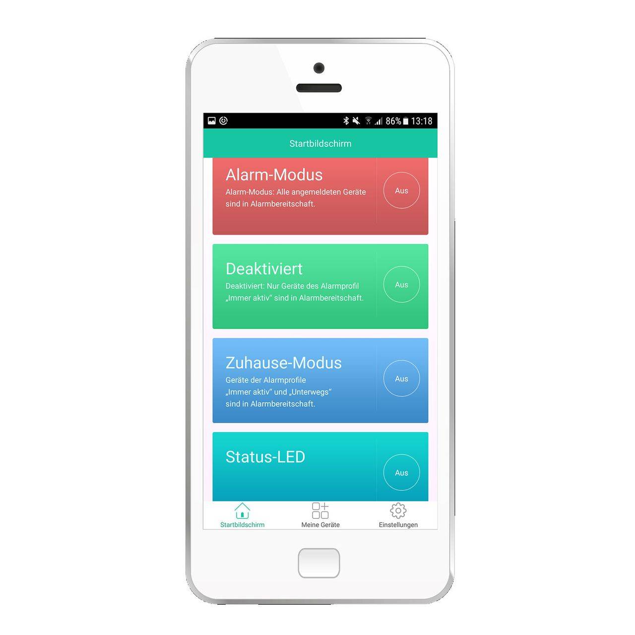 OLYMPIA Alarmanlage  Funk Haus Mobiilheim Alarmsystem App-gesteuert plug&play As302