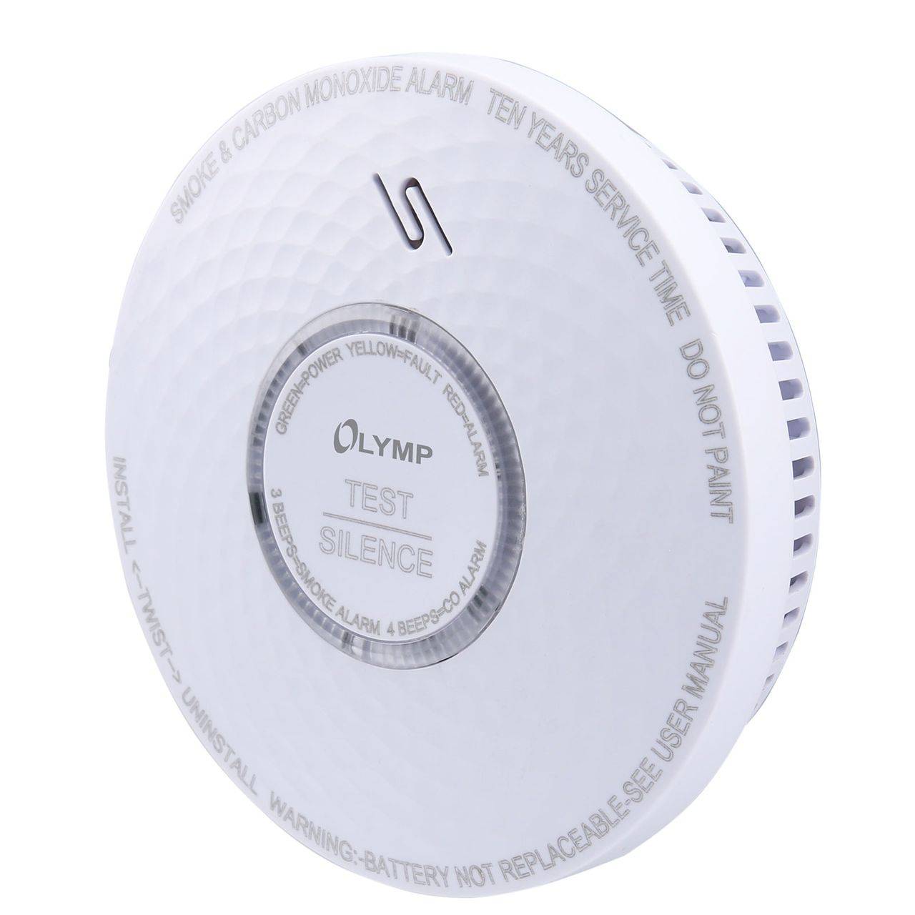 OLYMPIA Rauchmelder und Kohlenmonoxid Kombiwarnmelder 10 Jahre