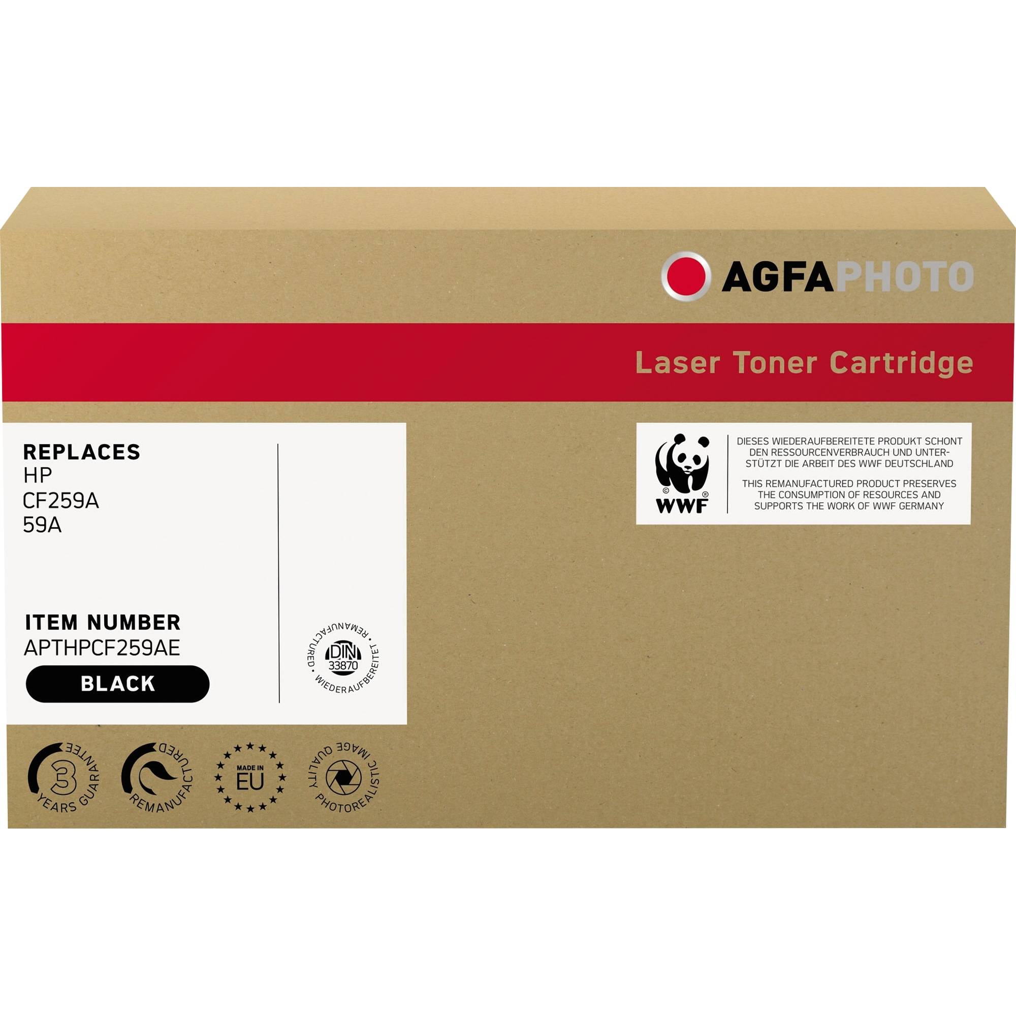 AgfaPhoto - Schwarz - kompatibel - Box - wiederaufbereitet - Tonerpatrone (Alternative zu: HP 59A)