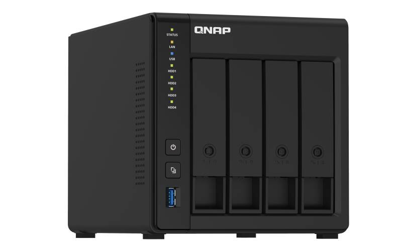 QNAP TS-451D2 - NAS-Server - 4 Schächte - 24 TB