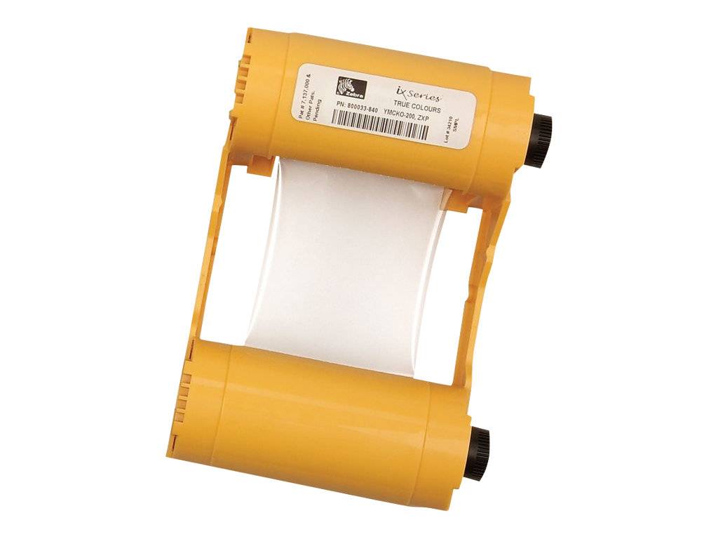 Zebra ix Series YMCKO - Farbe (Cyan, Magenta, Yellow, Resin-Black, klarer Überzug) - Farbband (Farbe)