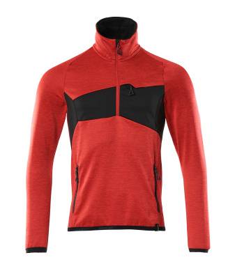 Microfleecejacke Fleecepullover mit kurzem Reißverschluss 5XL