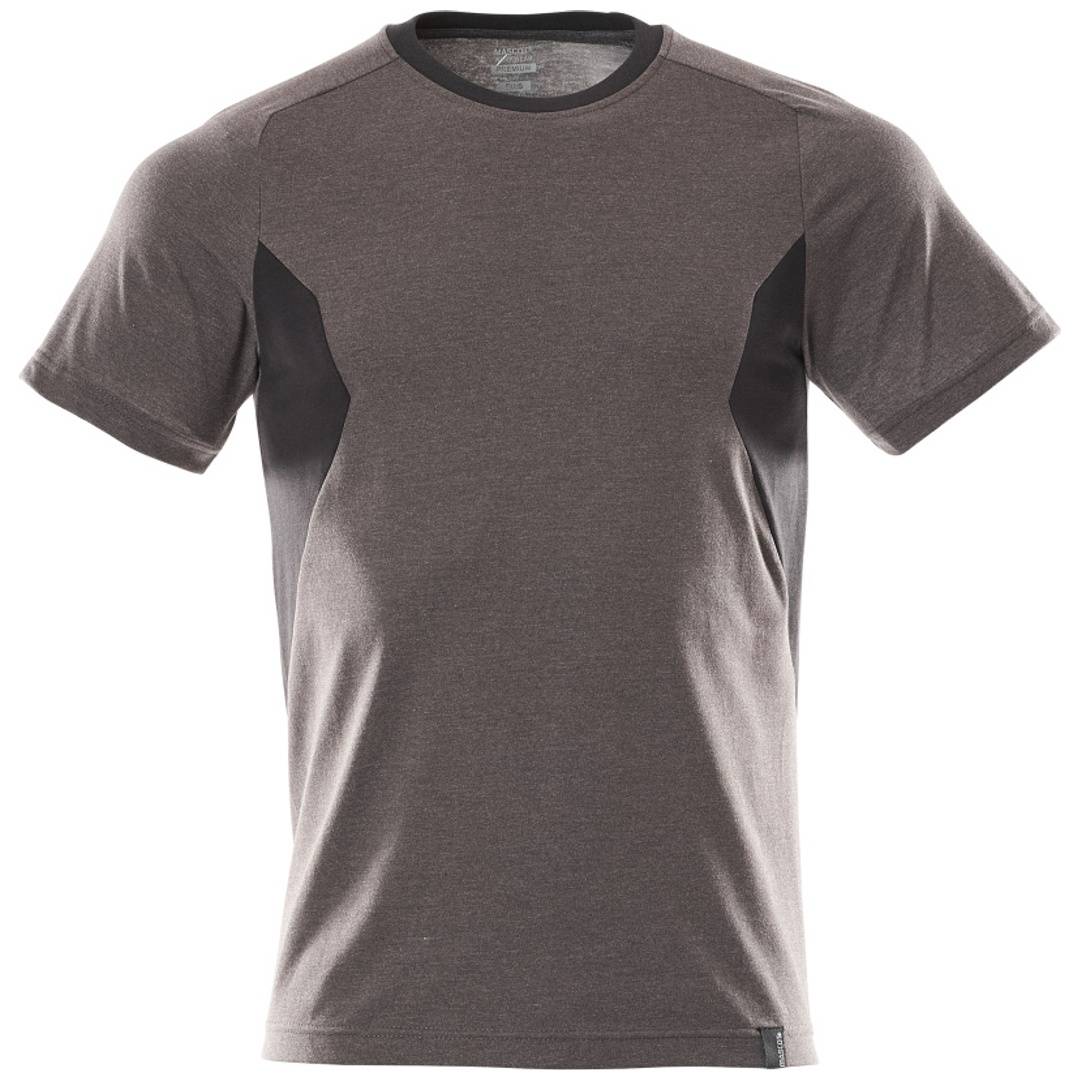 Graues ärmelloses Funktions-T-Shirt mit schwarzen Seiteneinsätzen auf weißem Hintergrund.