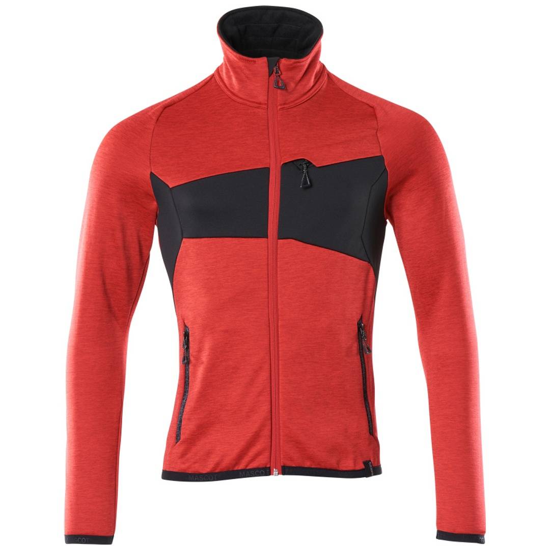 Mascot MASCOT® ACCELERATE Fleecepullover 18103 mit Reißverschluss Herren Gr. 3XL verkehrsrot/schwarz