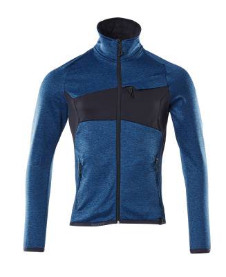 Mascot MASCOT® ACCELERATE Fleecepullover 18103 mit Reißverschluss Herren Gr. 5XL azurblau/schwarzblau