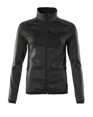 Microfleecejacke Fleecepullover mit Reißverschluss, Damen 4XL