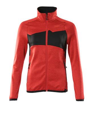 Microfleecejacke Fleecepullover mit Reißverschluss, Damen 4XL