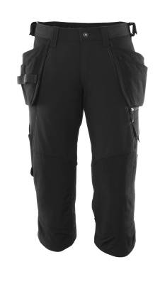 Handwerker-Dreiviertel-Hose Dreiviertel-Hose, Hängetaschen, Stretch C56