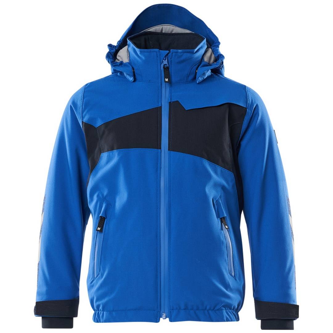 Mascot MASCOT® ACCELERATE Winterjacke für Kinder mit CLIMASCOT-Futter, atmungsaktiv, wind- und wasserabweisend Gr. 128 azurblau/schwarzblau