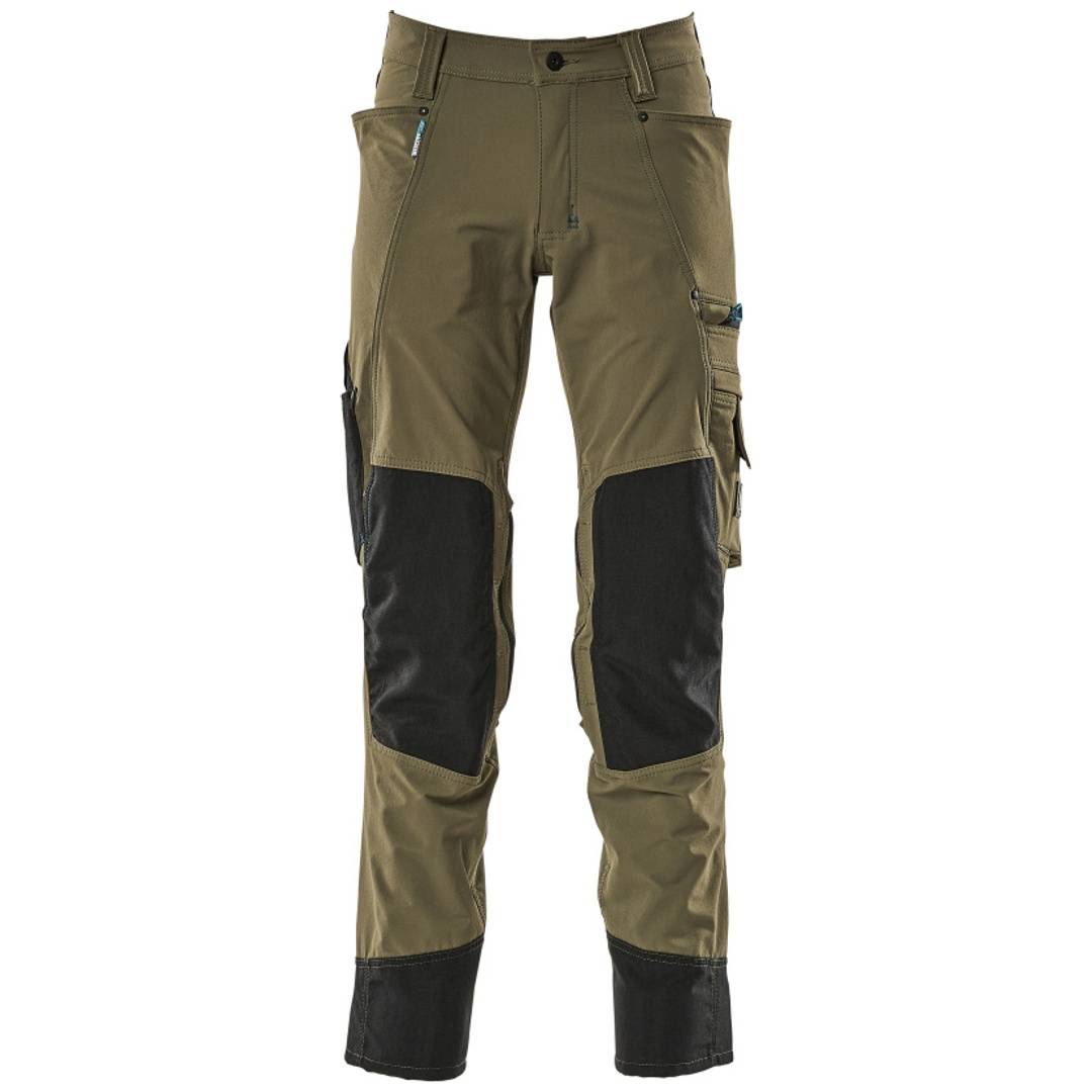 Mascot Bundhose ADVANCED wasserabweisend mit Knietaschen 17179, Gr. 44 moosgrün