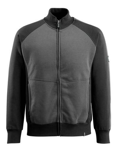 Mascot Sweatshirt AMBERG UNIQUE mit Reißverschluss 50565 Gr. 2XL dunkelanthrazit/schwarz