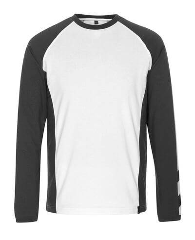 Mascot T-Shirt BIELEFELD UNIQUE langarm 50568 3XL weiss/dunkelanthrazit