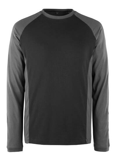 Mascot T-Shirt BIELEFELD UNIQUE langarm 50568 3XL schwarz/dunkelanthrazit