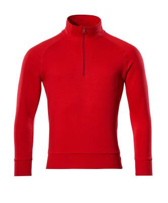 Mascot Sweatshirt NANTES CROSSOVER mit kurzem Reißverschluss, Herren 50611 Gr. XL verkehrsrot