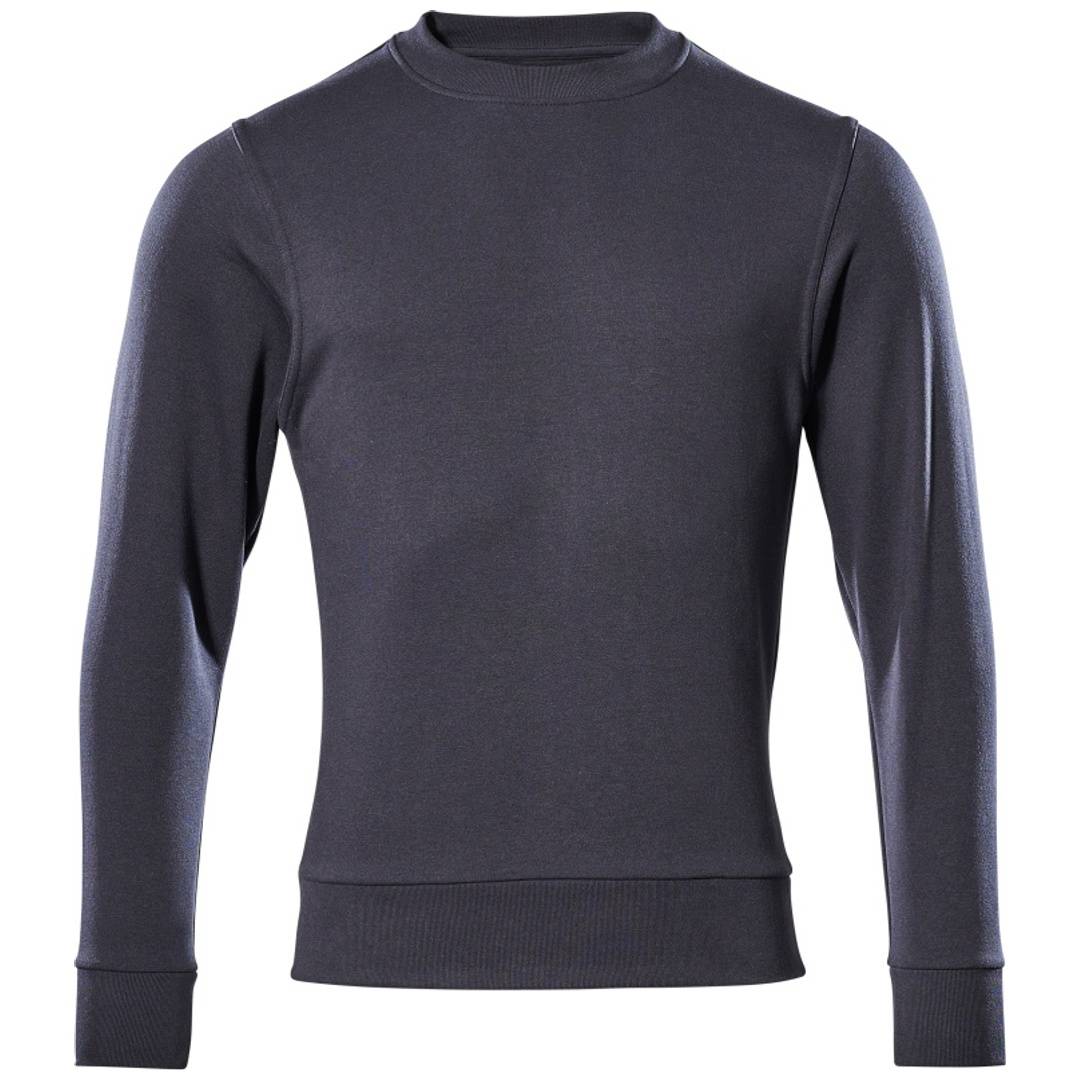 Dunkelgraues Langarm-Rollkragen-Pullover shown in der Vorderansicht auf weißem Hintergrund.