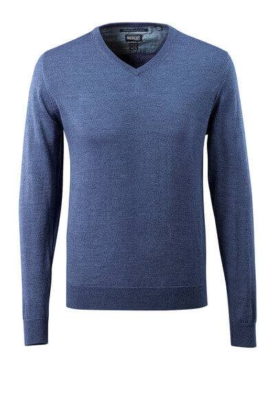 Mascot Strickpullover FRONTLINE, Herren 50635 Gr. 4XL blau-meliert