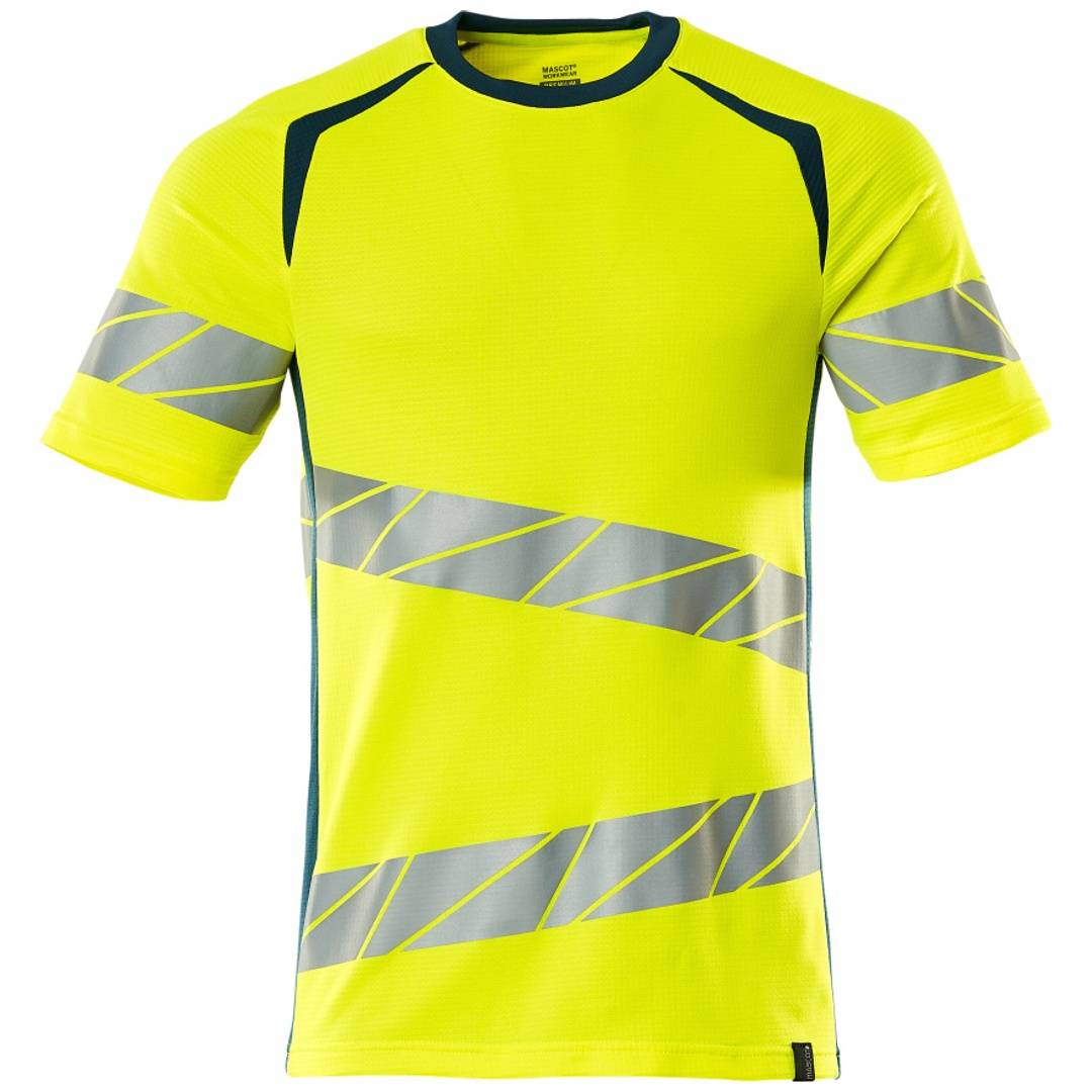 Mascot Warnschutz Premium T-Shirt ACCELERATE SAFE 19082-771 Gr. 2XL hi-vis gelb/dunkelpetroleum