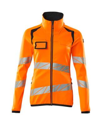 Microfleecejacke Fleecepullover mit Reißverschluss, Damen 2XL