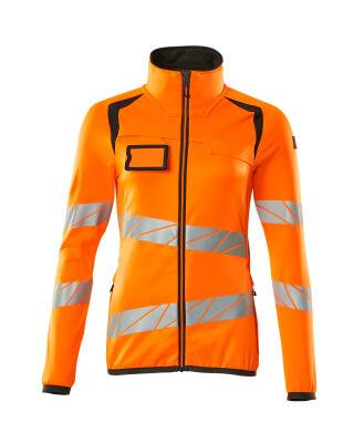 Microfleecejacke Fleecepullover mit Reißverschluss, Damen 2XL