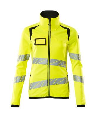 Microfleecejacke Fleecepullover mit Reißverschluss, Damen 3XL