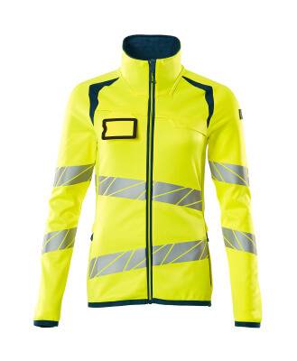 Microfleecejacke Fleecepullover mit Reißverschluss, Damen 3XL