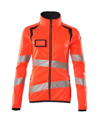 Microfleecejacke Fleecepullover mit Reißverschluss, Damen 3XL
