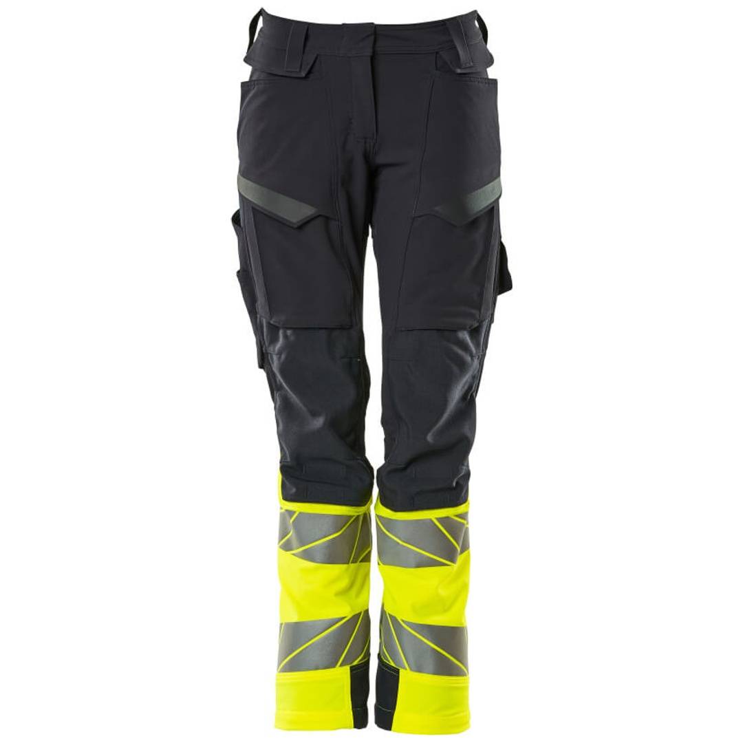 Mascot Hose mit Knietaschen 19178-511-01017 Gr. 34 schwarzblau/hi-vis gelb