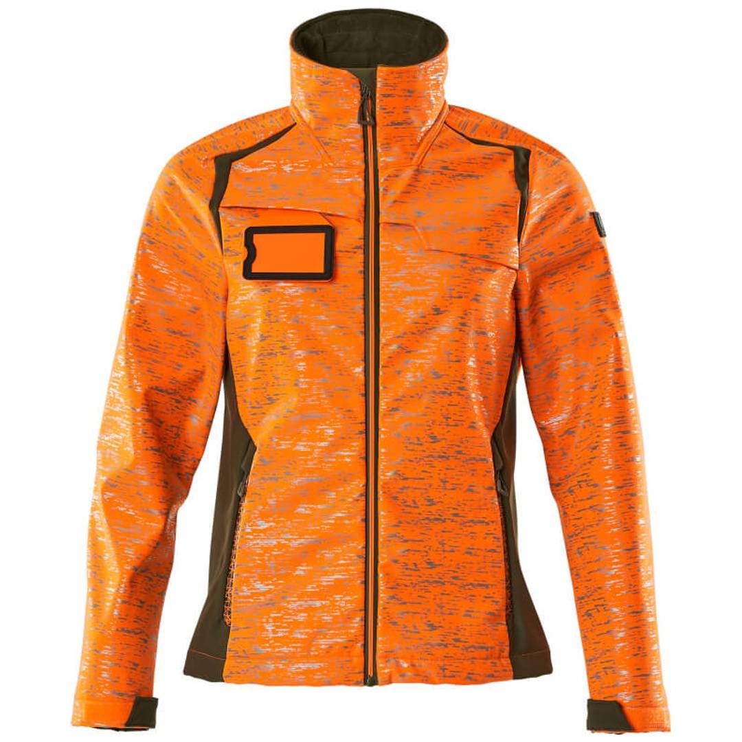 Mascot MASCOT ACCELERATE SAFE Damen Softshelljacke 19212-291 Gr. XL hi-vis orange/moosgrün
