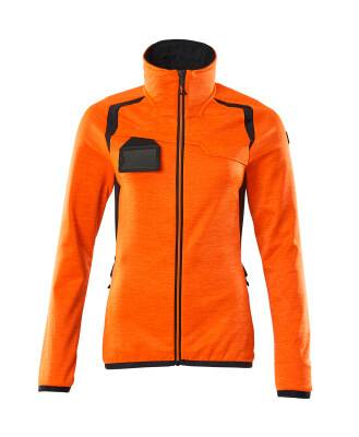 Microfleecejacke Fleecepullover mit Reißverschluss, Damen 5XL