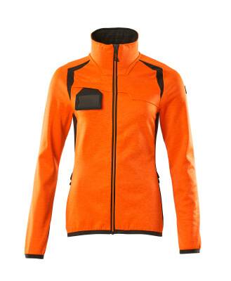 Microfleecejacke Fleecepullover mit Reißverschluss, Damen 2XL