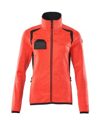 Microfleecejacke Fleecepullover mit Reißverschluss, Damen 3XL